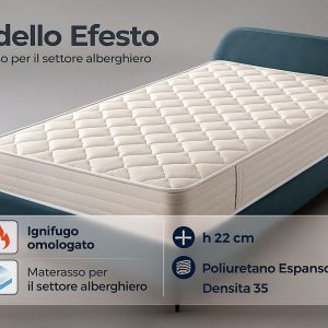 Materasso Ignifugo Omologato per Hotel – Modello Efesto h22 cm